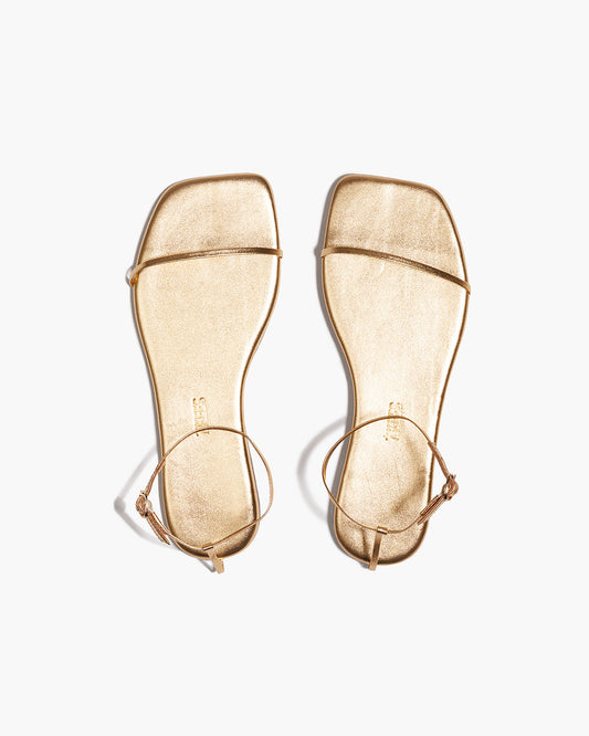 Square Toe Twiggy Leather Sandals in Blink | TKEES New