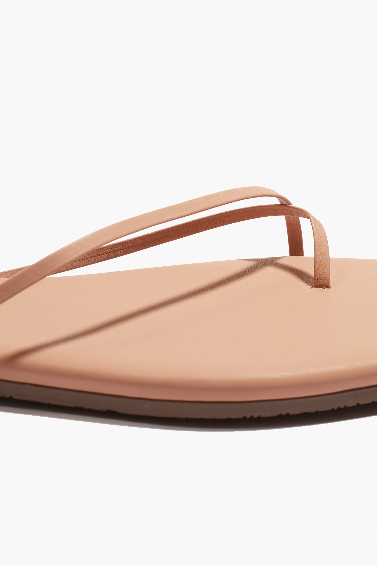 Square Toe Millie Leather Sandals in Nude Beach | TKEES Sale