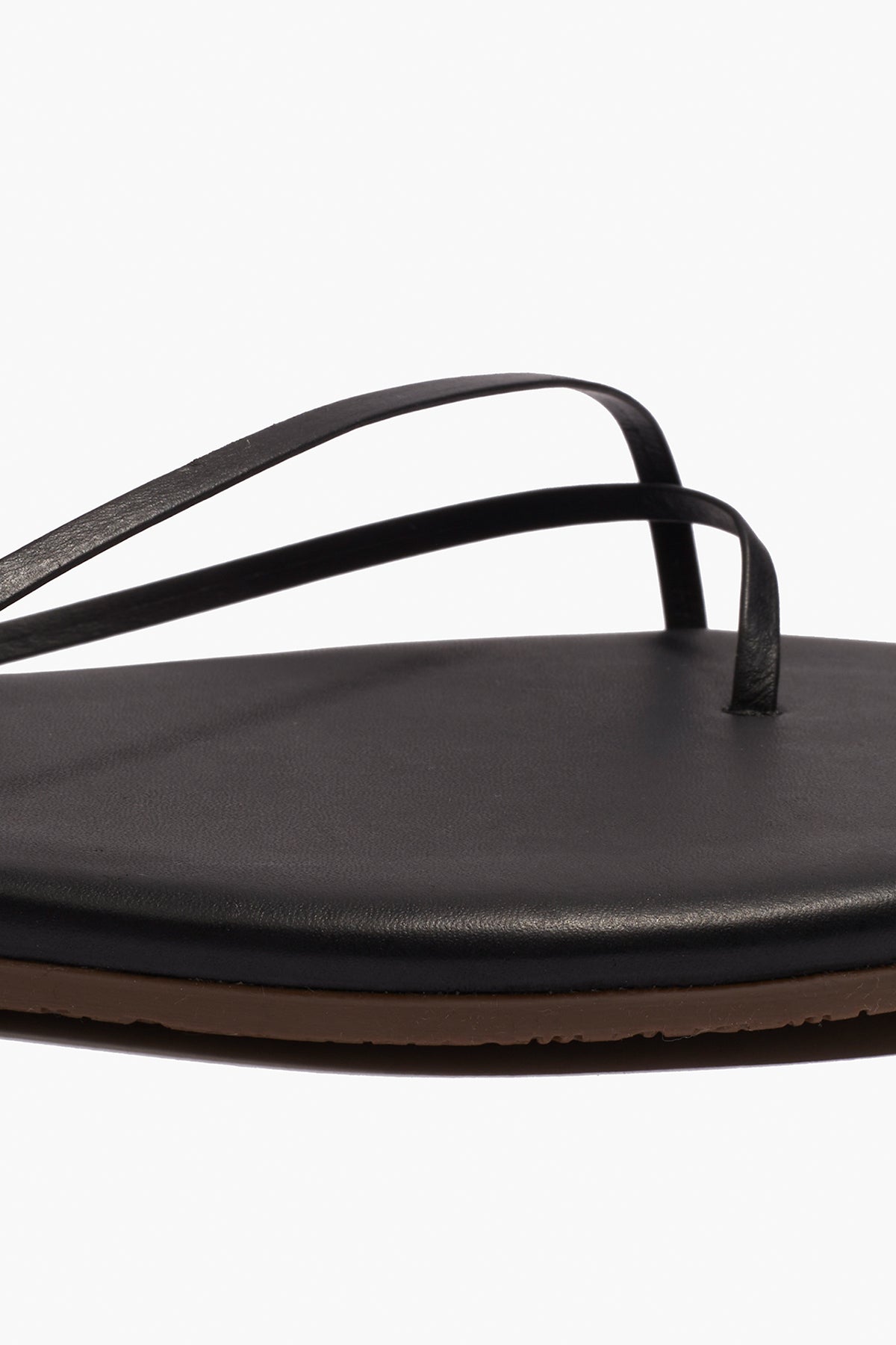 Square Toe Millie Leather Sandals in Sable | TKEES Latest