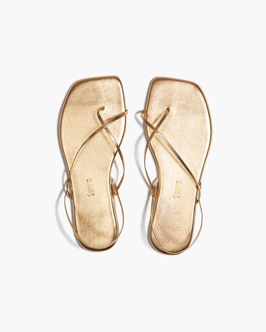 Square Toe Millie Leather Sandals in Blink | TKEES Premium