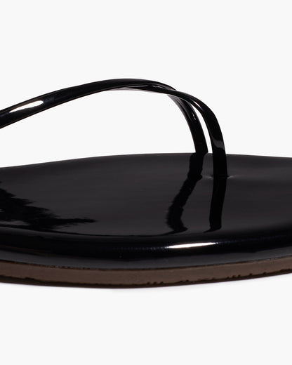 Square Toe Millie Leather Sandals in Licorice | TKEES Great Value