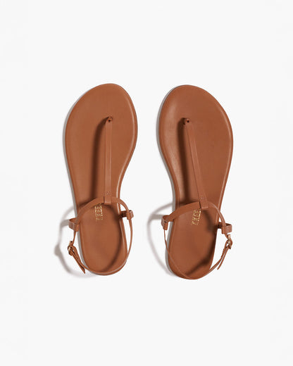 Mariana Leather Sandals in Au Naturale | TKEES Best Seller