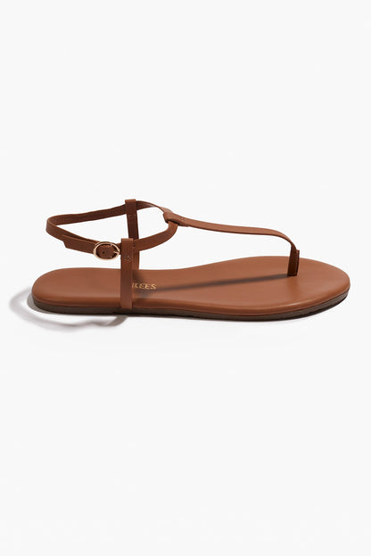 Mariana Leather Sandals in Au Naturale | TKEES Best Seller
