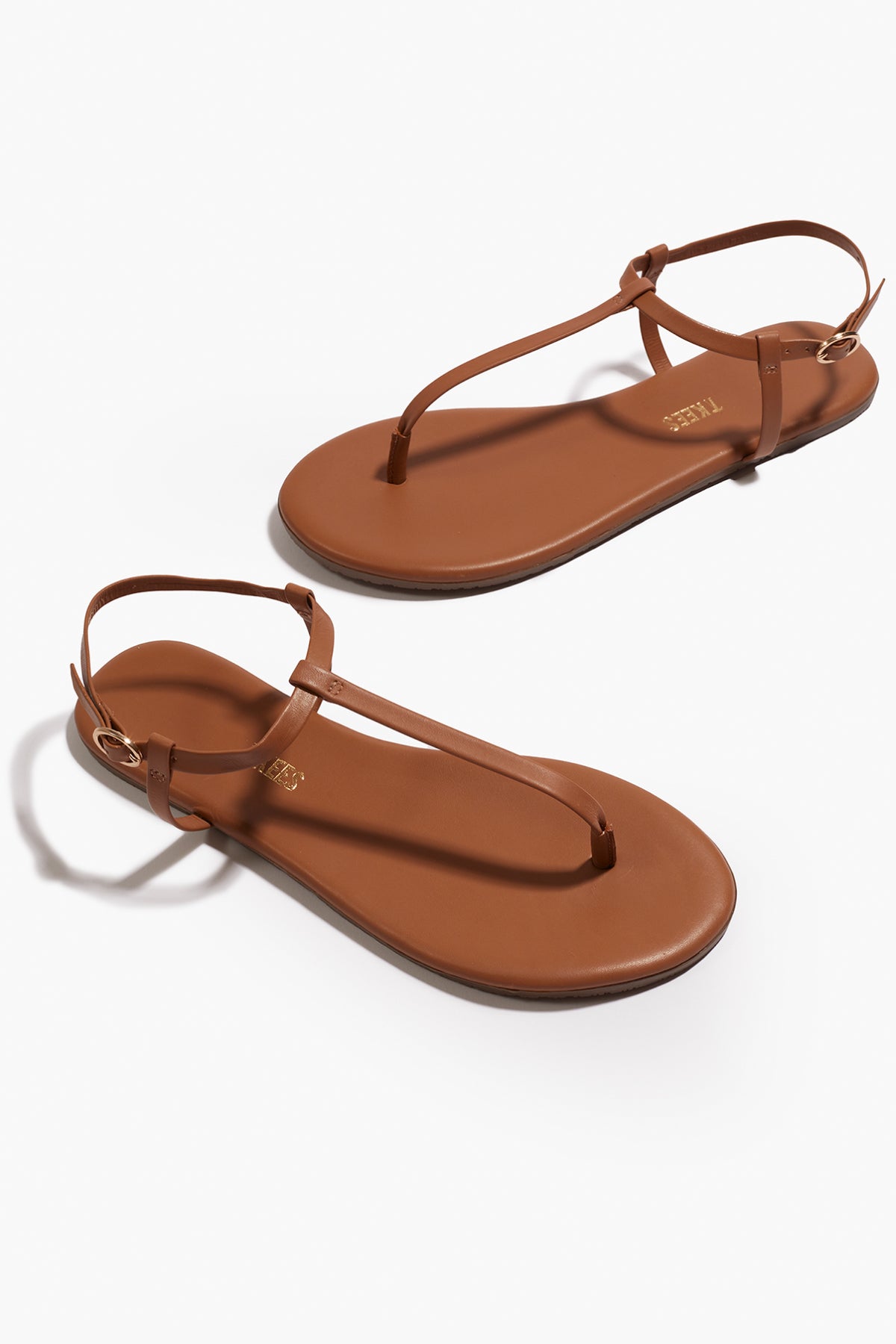 Mariana Leather Sandals in Au Naturale | TKEES Best Seller