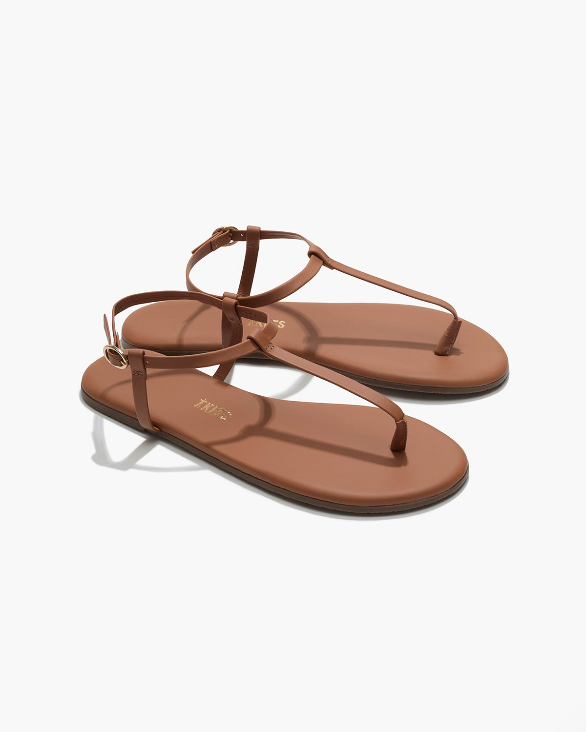 Mariana Leather Sandals in Au Naturale | TKEES Best Seller