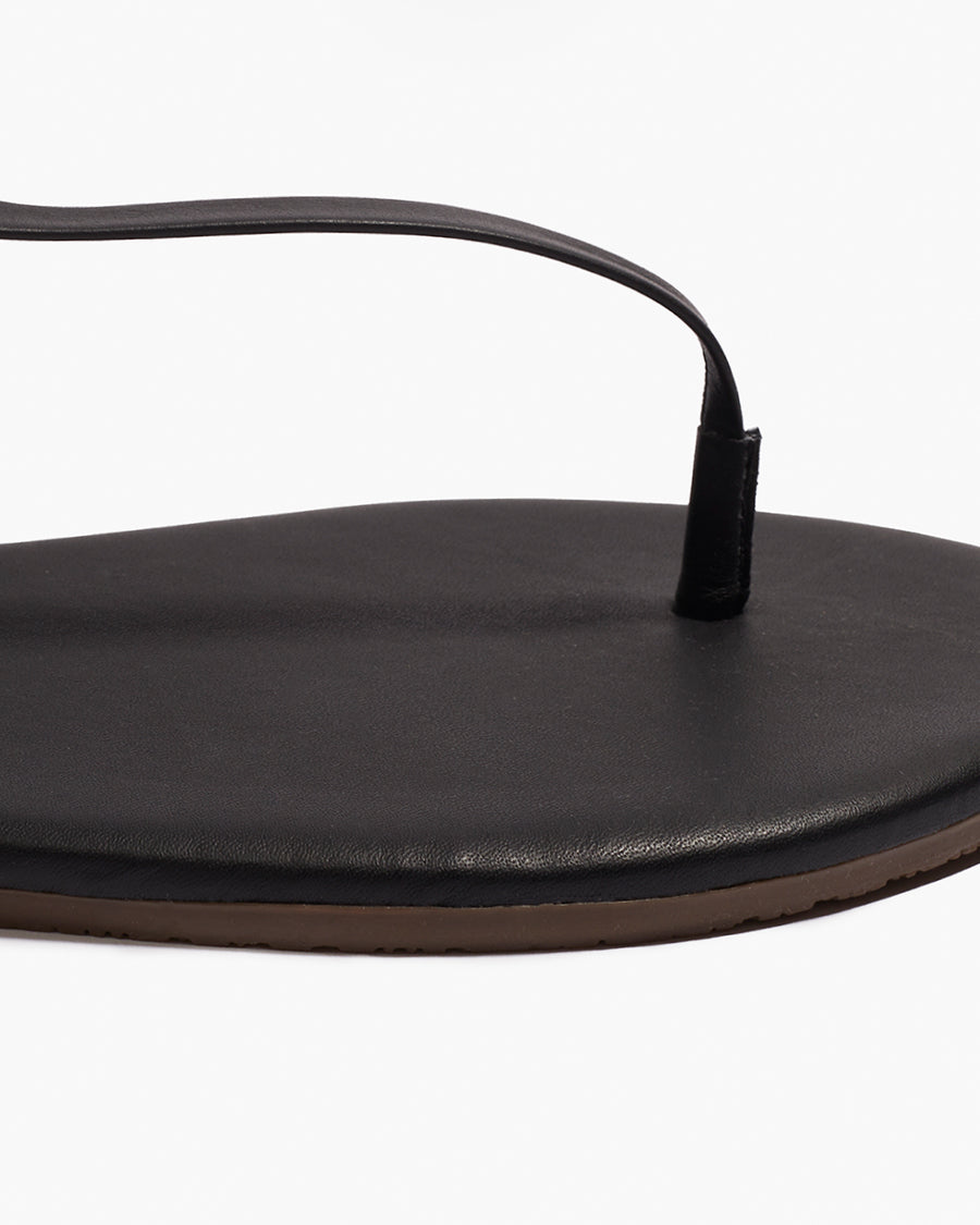 Mariana Leather Sandals in Black | TKEES Essential