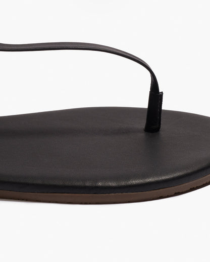 Mariana Leather Sandals in Black | TKEES Essential