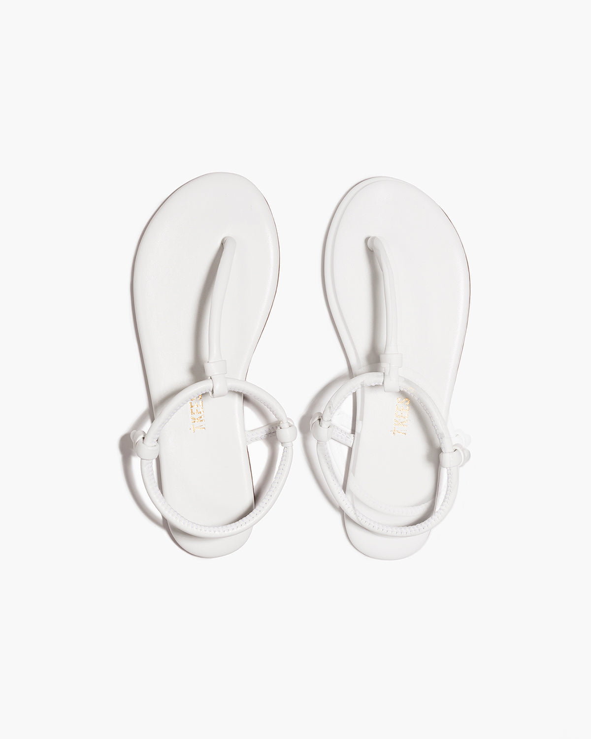 Tubular Mariana Leather Sandals in White | TKEES Value