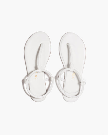 Tubular Mariana Leather Sandals in White | TKEES Value