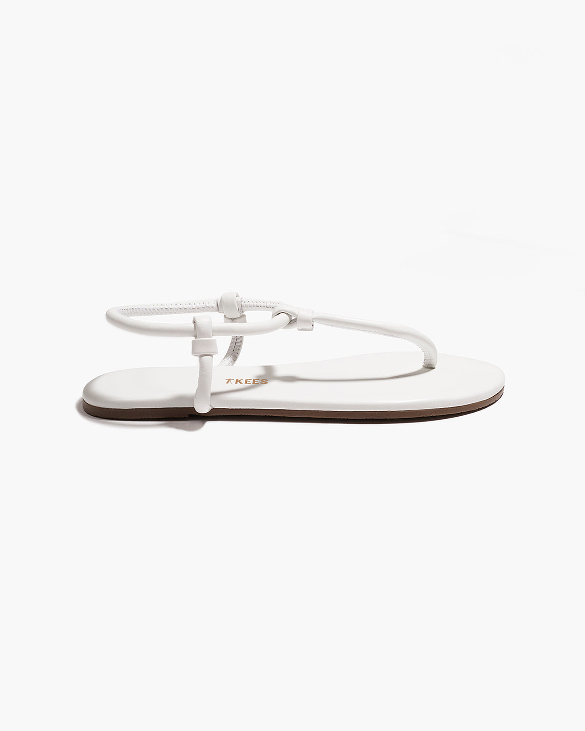 Tubular Mariana Leather Sandals in White | TKEES Value