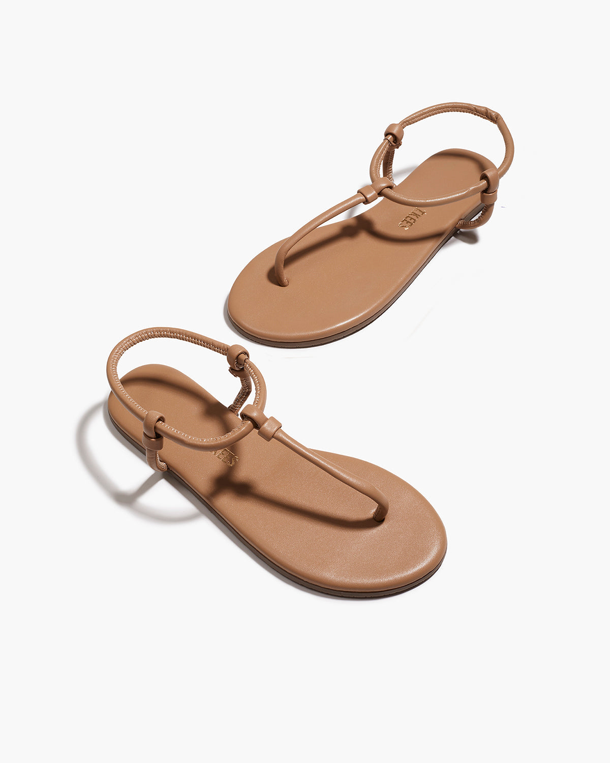 Tubular Mariana Leather Sandals in Cocobutter | TKEES Value