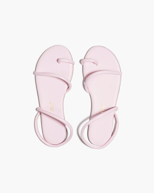 Tubular Mia Napa Leather Sandals in Powder Pink | TKEES Best Price