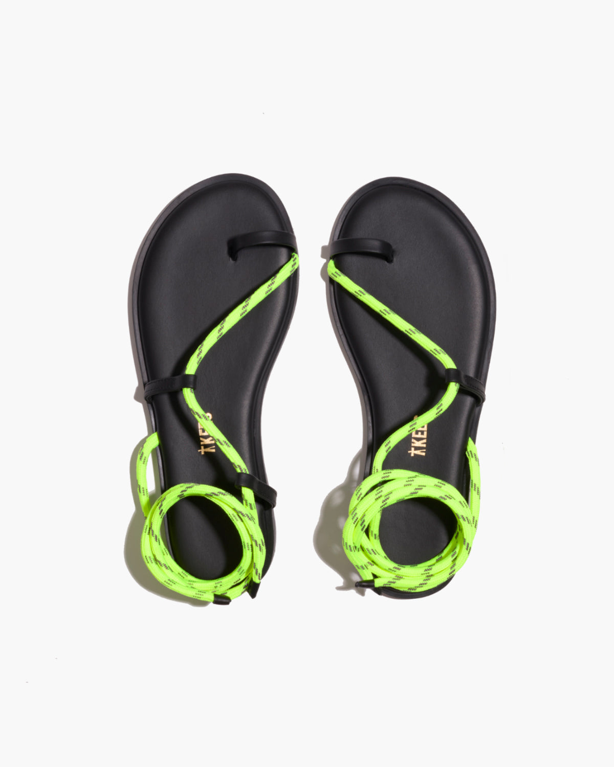 Phoenix Rope Sandals in Neon Yellow | TKEES Popular