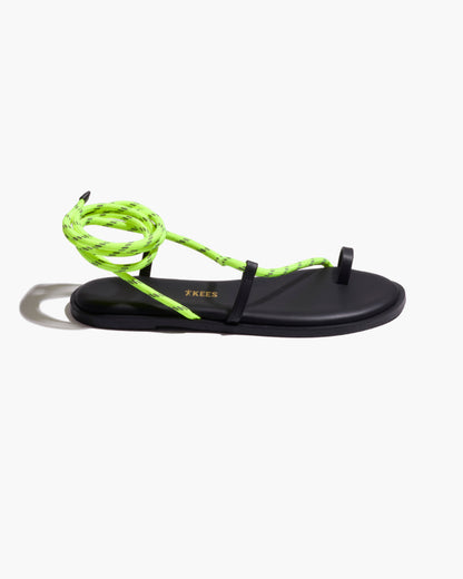 Phoenix Rope Sandals in Neon Yellow | TKEES Popular