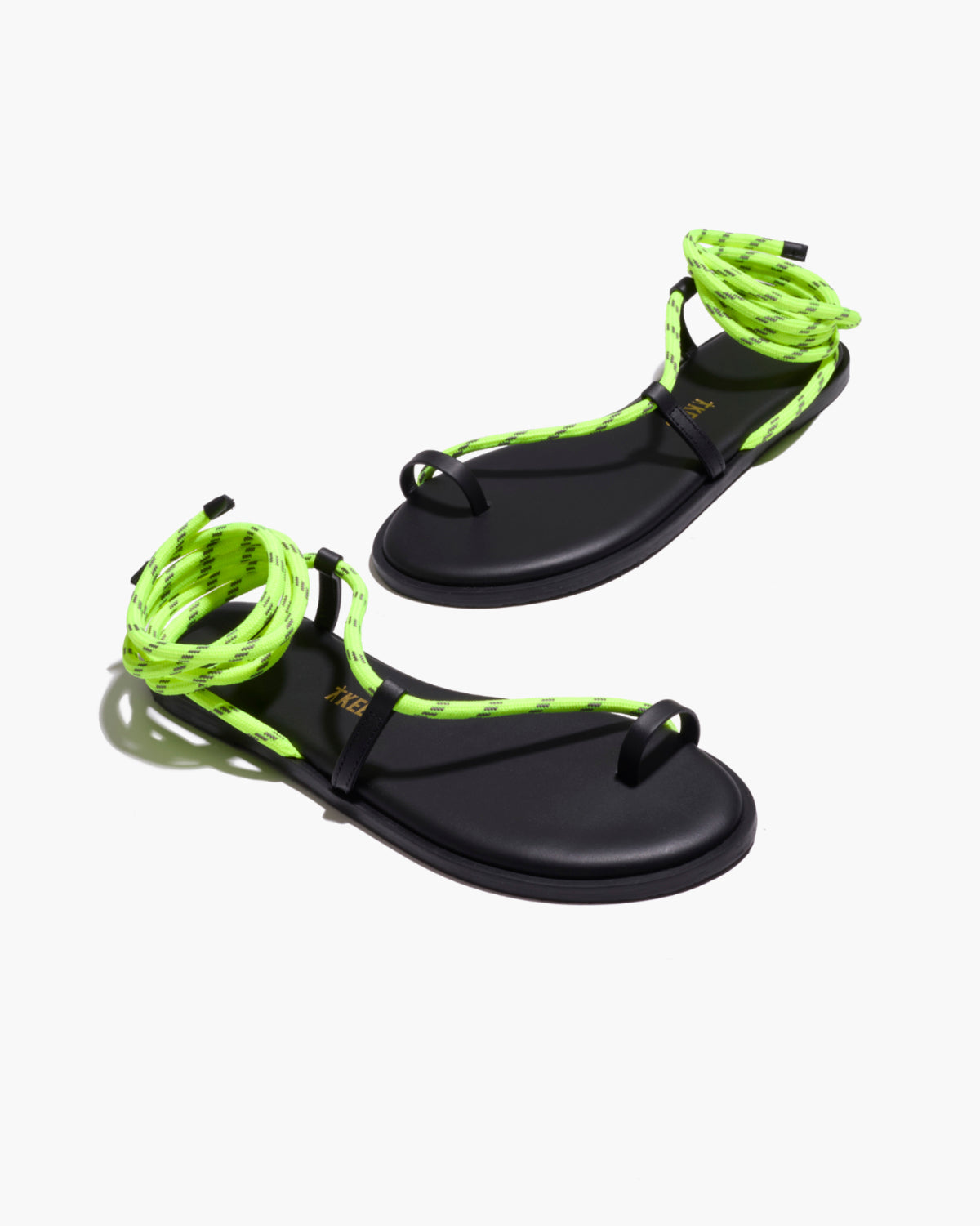 Phoenix Rope Sandals in Neon Yellow | TKEES Popular