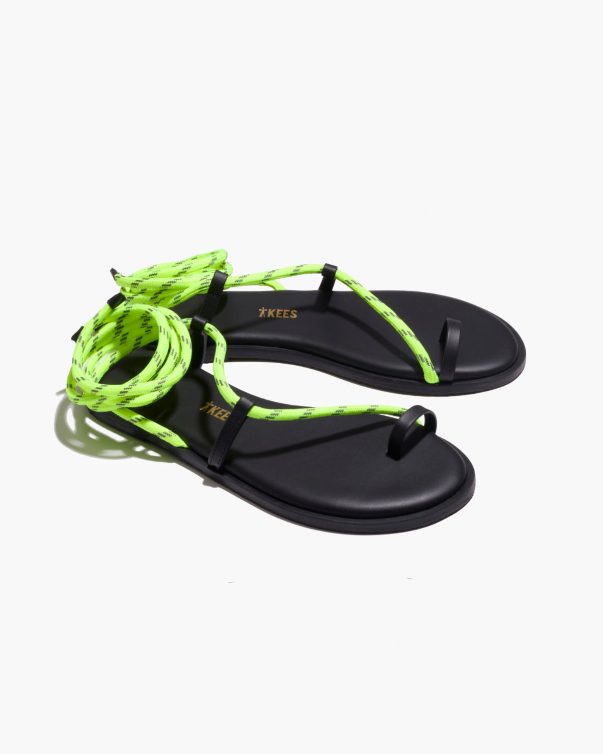 Phoenix Rope Sandals in Neon Yellow | TKEES Popular