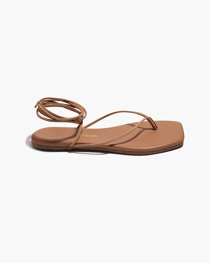 Square Toe Lilu Suede Sandals in Hazelton | TKEES Top Pick