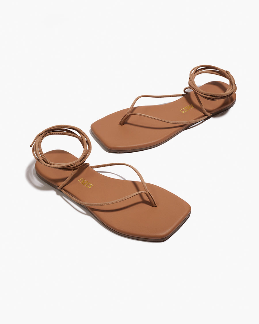 Square Toe Lilu Suede Sandals in Hazelton | TKEES Top Pick