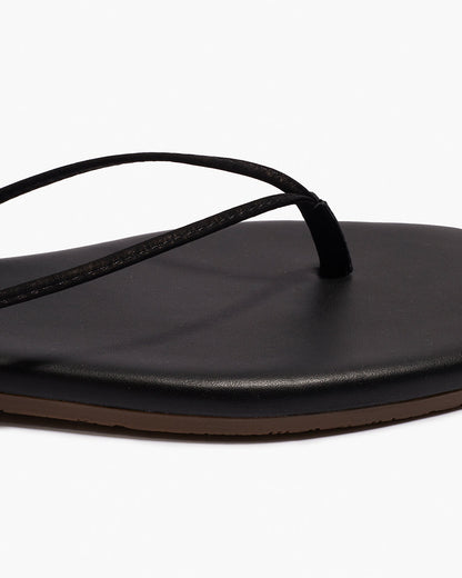 Square Toe Lilu Leather Sandals in Sable | TKEES Quality