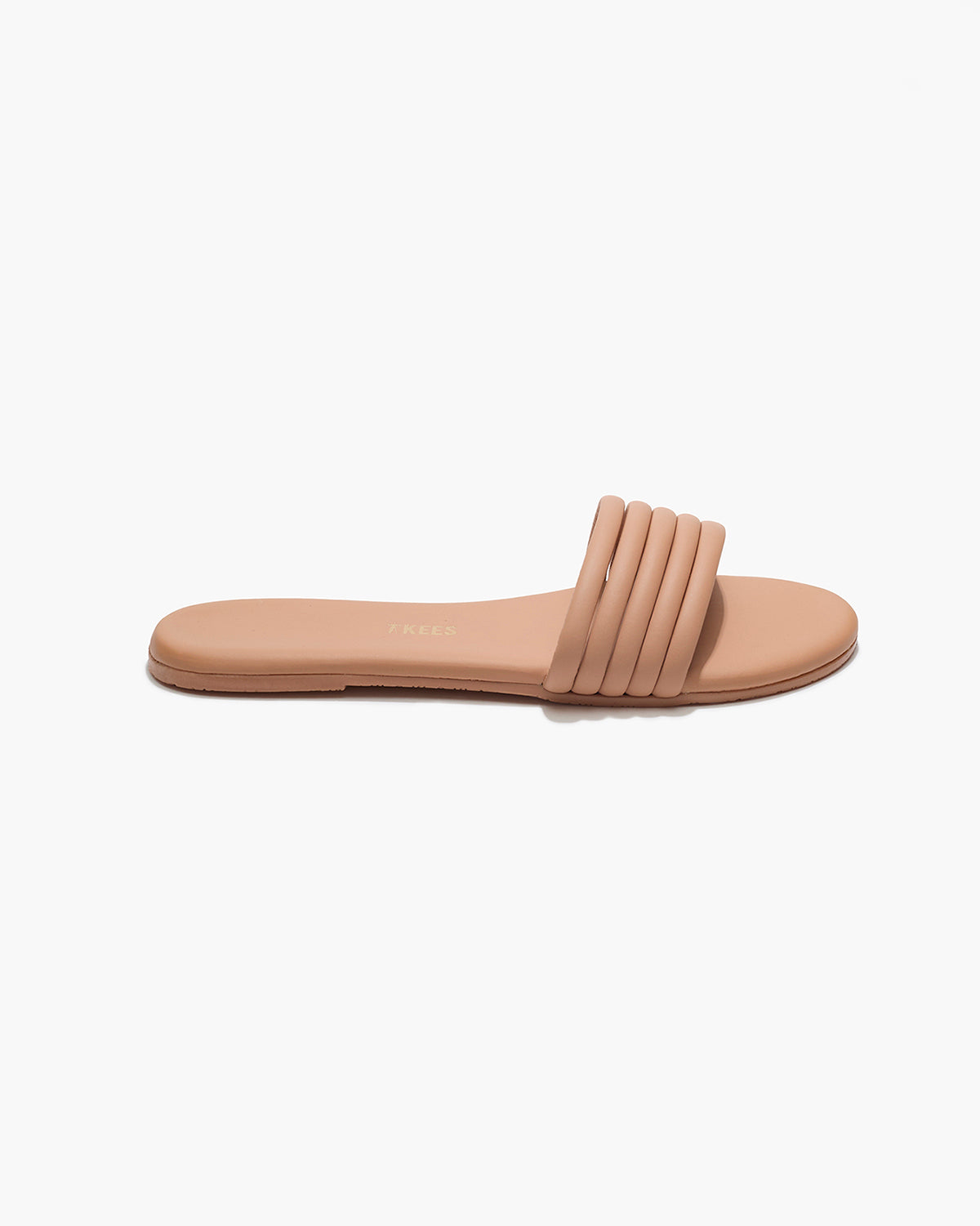 Serena Leather Slides in Pout | TKEES Popular