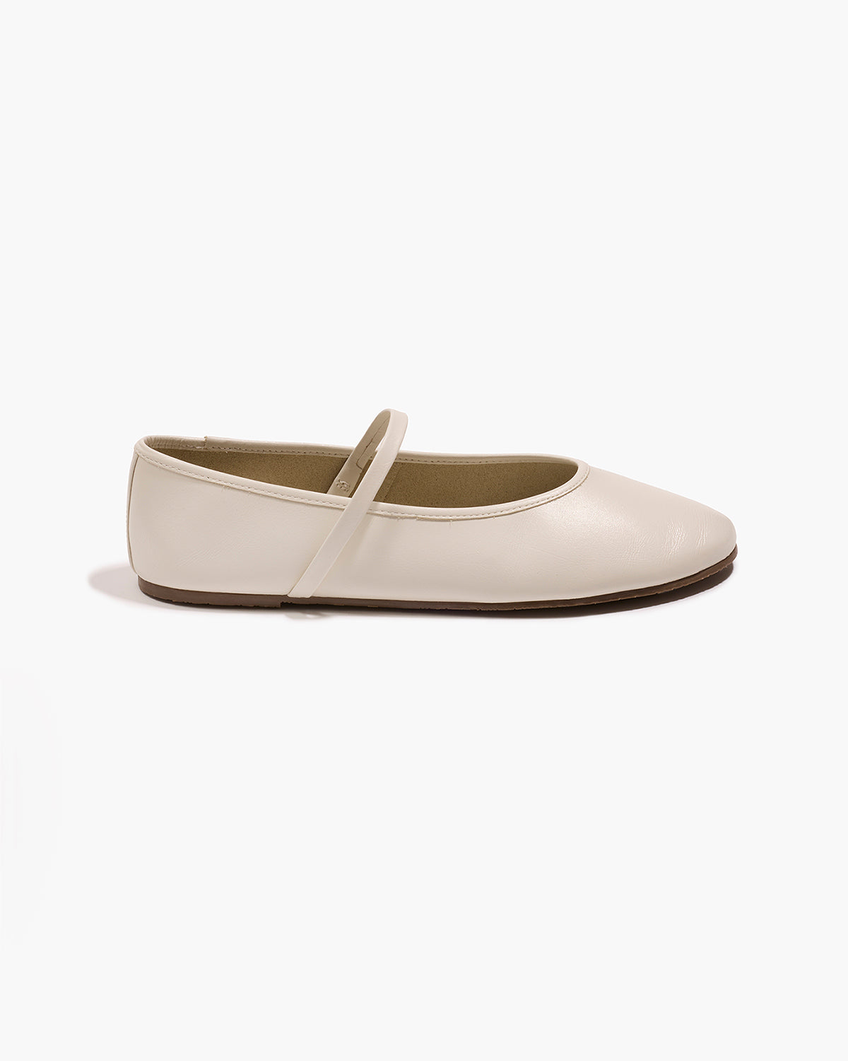 Reese Ballet Flat in Cream | TKEES Everyday