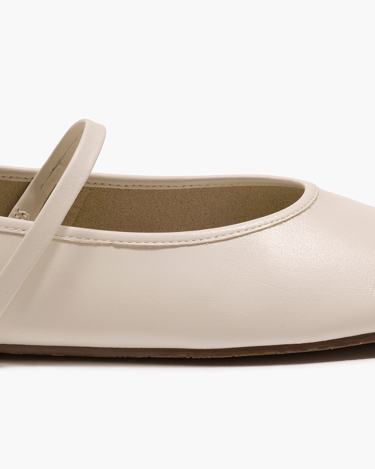 Reese Ballet Flat in Cream | TKEES Everyday