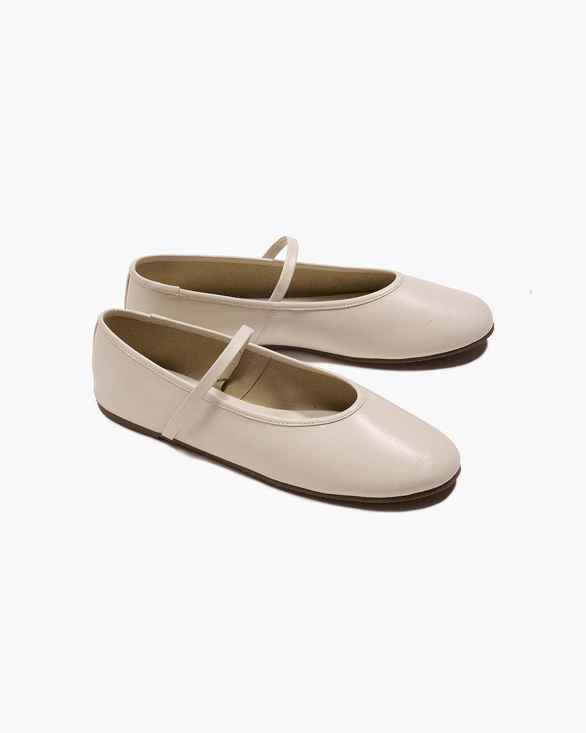 Reese Ballet Flat in Cream | TKEES Everyday