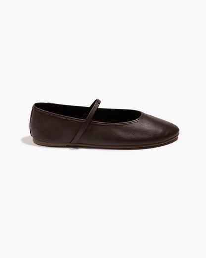 Reese Ballet Flat in Rich Brown | TKEES Essential