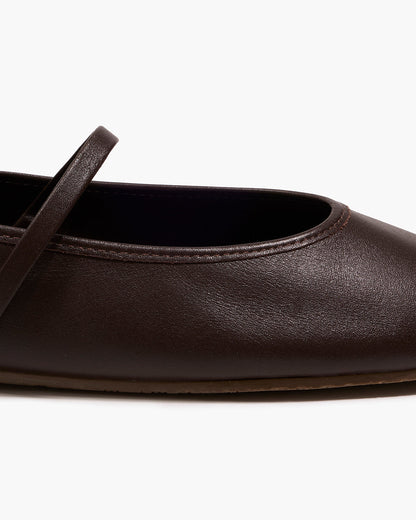 Reese Ballet Flat in Rich Brown | TKEES Essential
