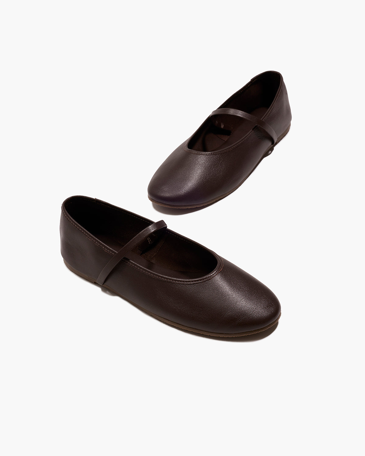 Reese Ballet Flat in Rich Brown | TKEES Essential