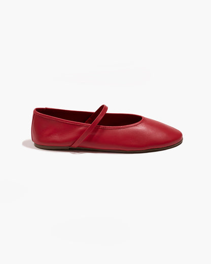 Reese Ballet Flat in Claret | TKEES Quality