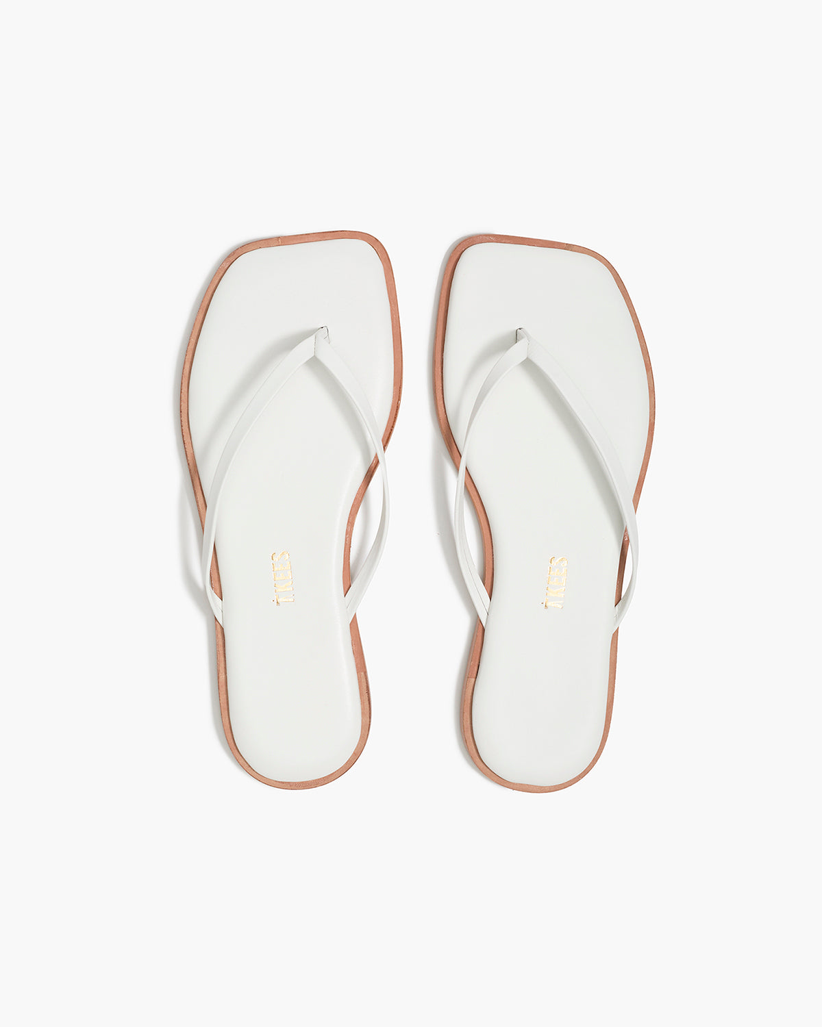 Square Toe Dylan in White  | TKEES Best Price
