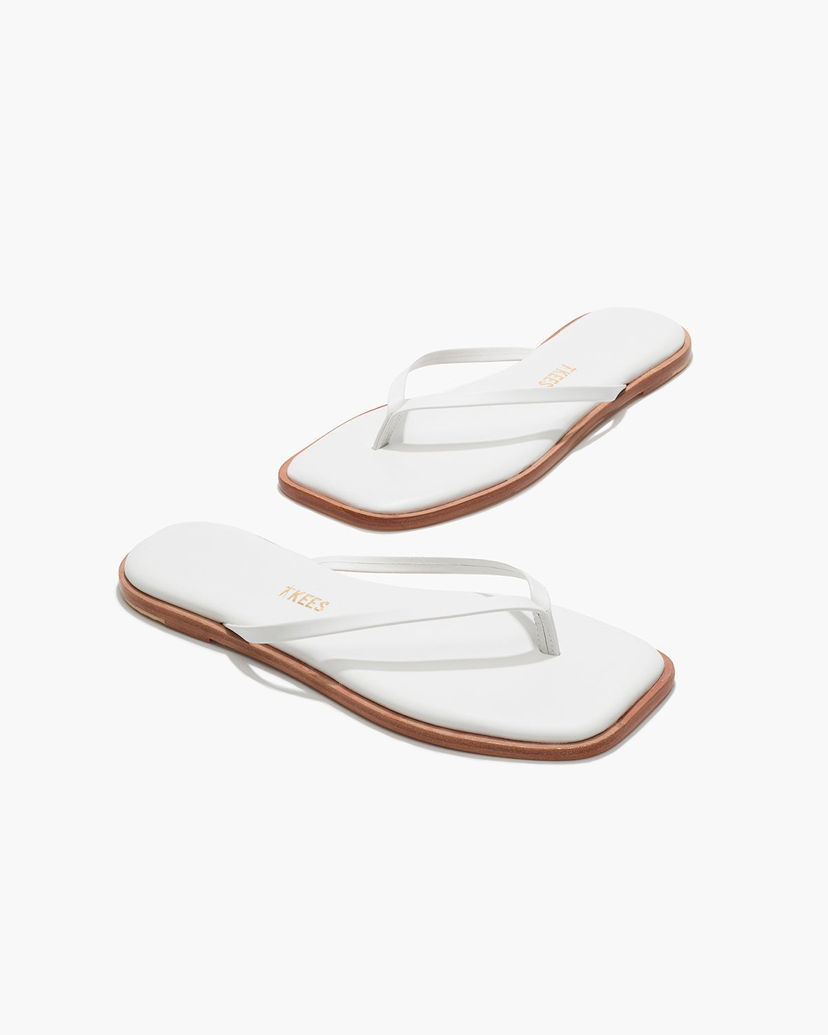 Square Toe Dylan in White  | TKEES Best Price