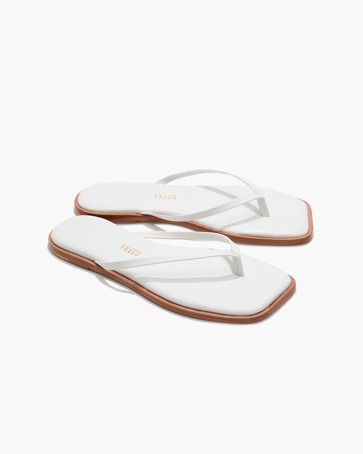 Square Toe Dylan in White  | TKEES Best Price