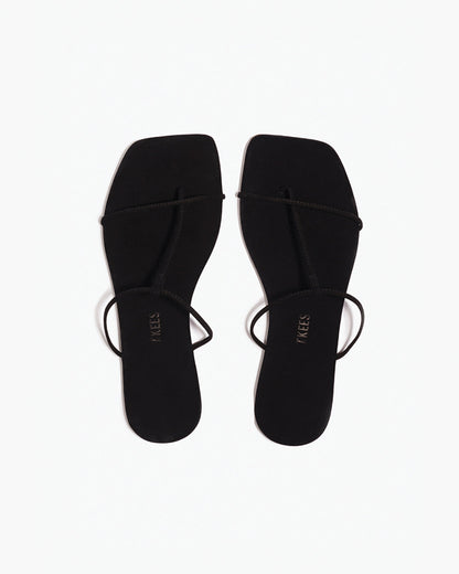 The Chloe – Square Toe Suede Sandal | TKEES Classic