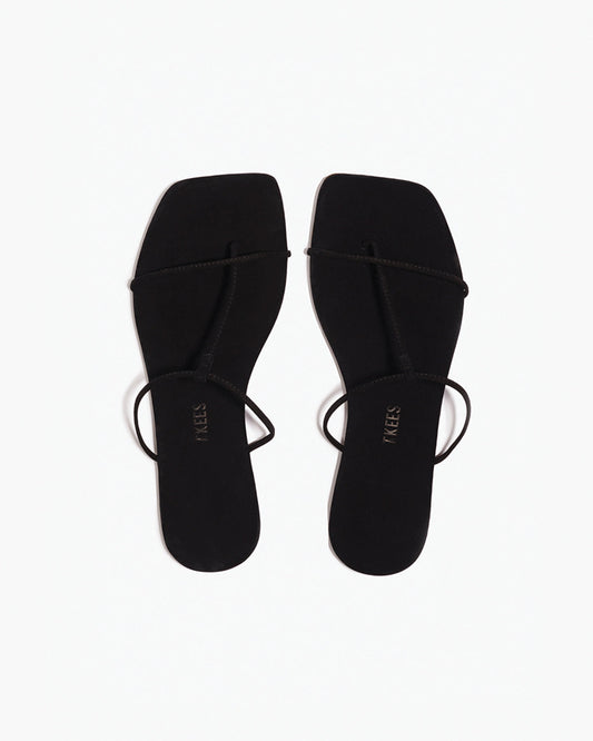 The Chloe – Square Toe Suede Sandal | TKEES Classic