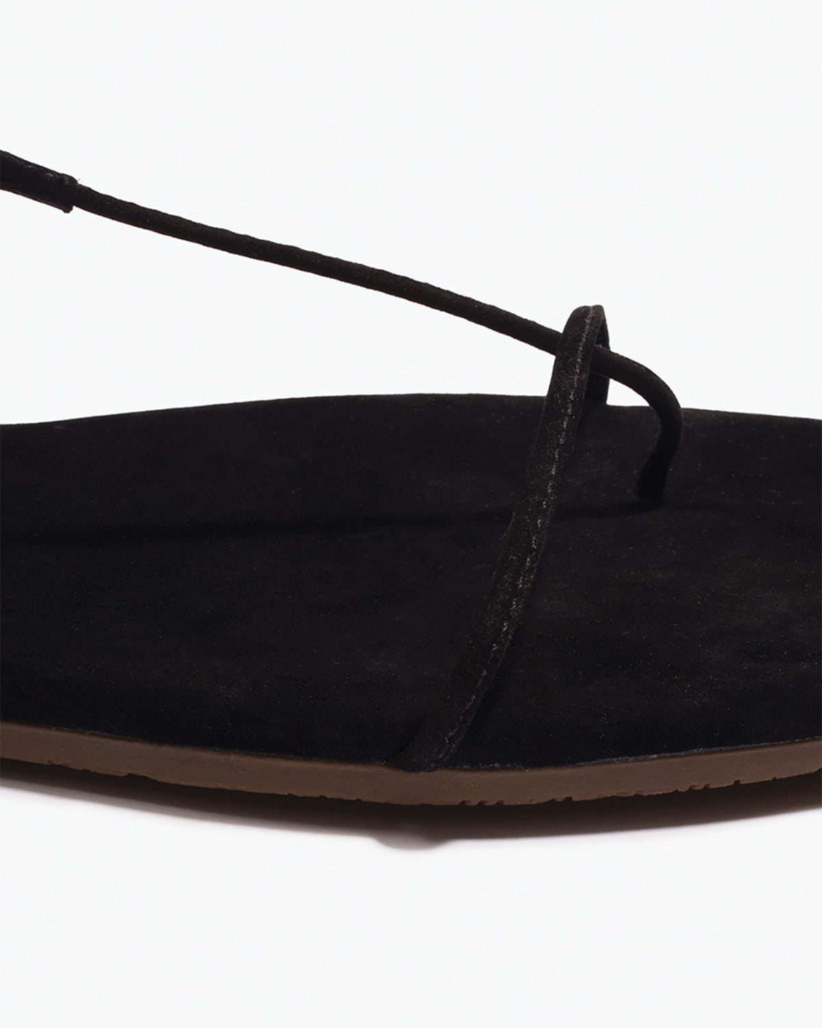 The Chloe – Square Toe Suede Sandal | TKEES Classic