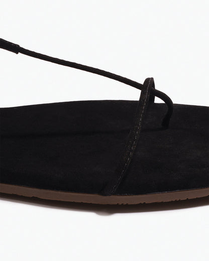 The Chloe – Square Toe Suede Sandal | TKEES Classic