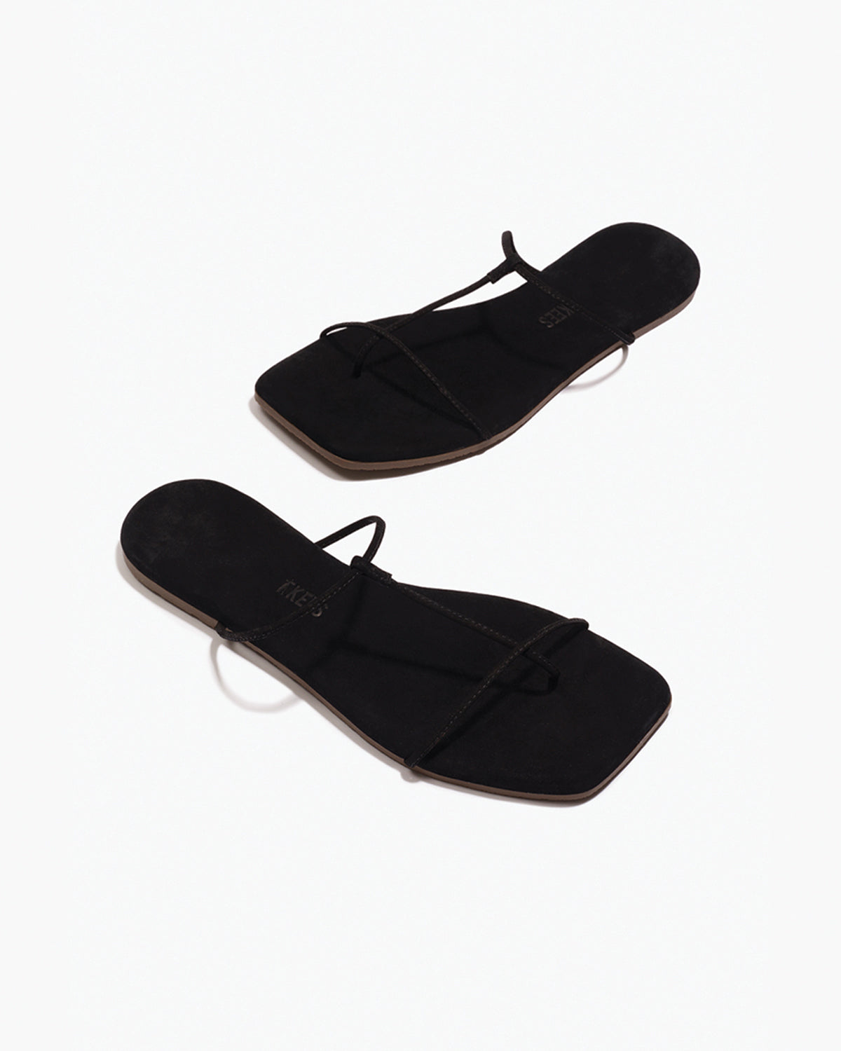The Chloe – Square Toe Suede Sandal | TKEES Classic