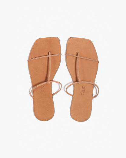The Chloe – Square Toe Suede Sandal | TKEES Sale