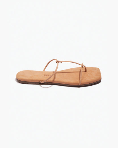 The Chloe – Square Toe Suede Sandal | TKEES Sale
