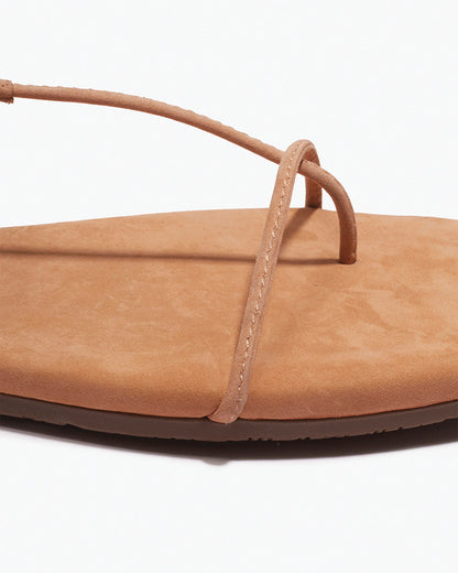 The Chloe – Square Toe Suede Sandal | TKEES Sale