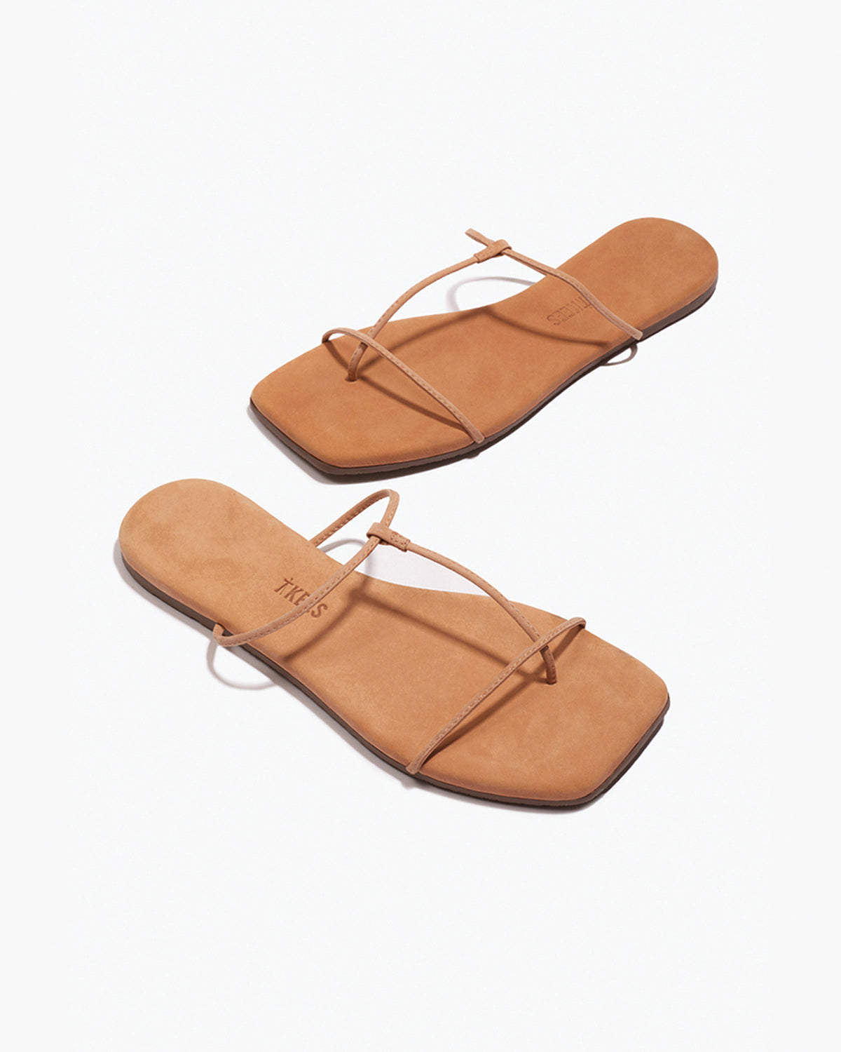 The Chloe – Square Toe Suede Sandal | TKEES Sale