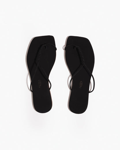 The Simone – Square Toe Suede Thong Sandal | TKEES Best Price