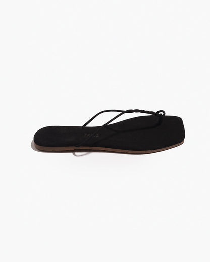 The Simone – Square Toe Suede Thong Sandal | TKEES Best Price