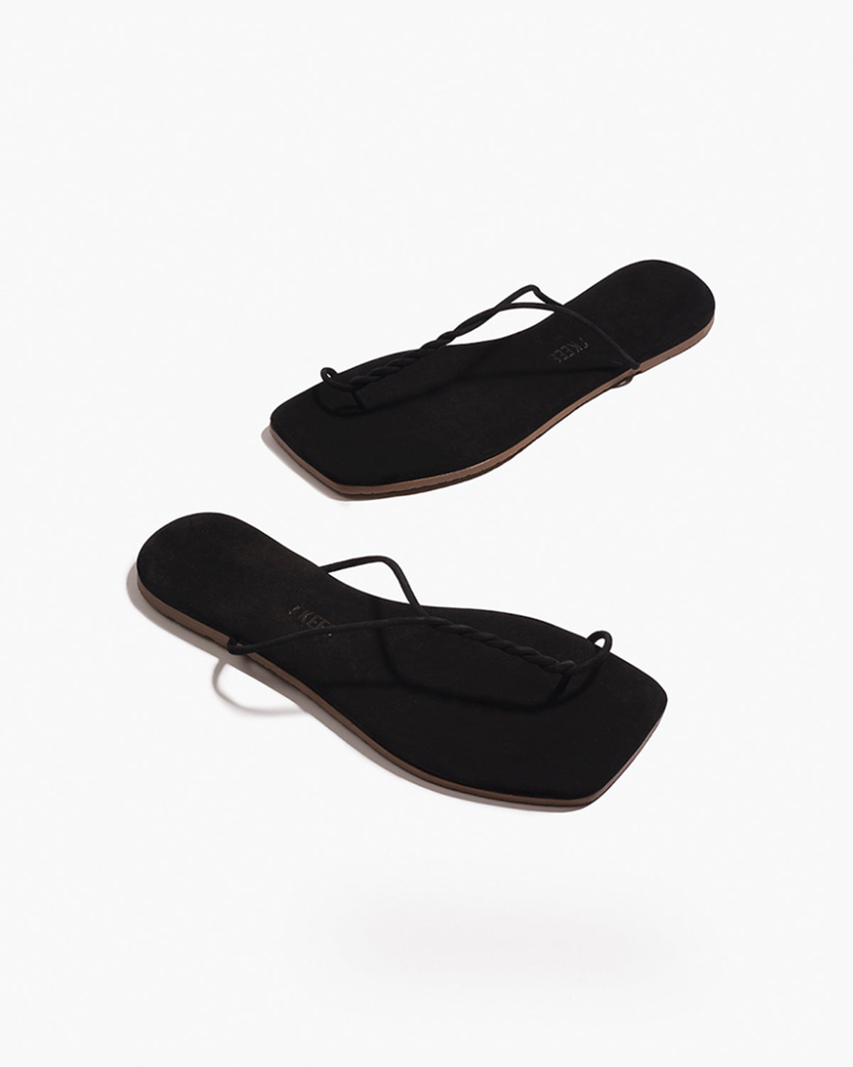 The Simone – Square Toe Suede Thong Sandal | TKEES Best Price
