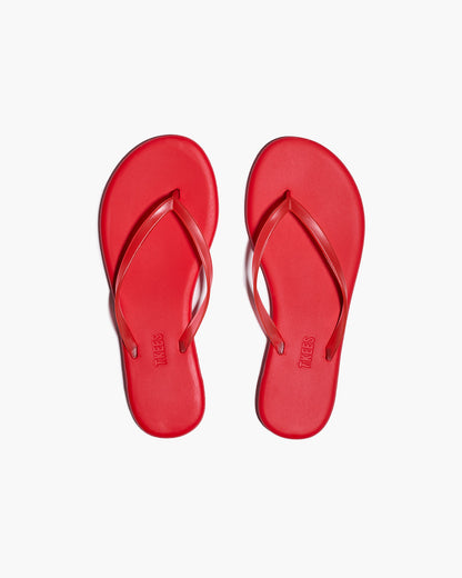 Aqua Sol Red Flip Flops  | TKEES Discount