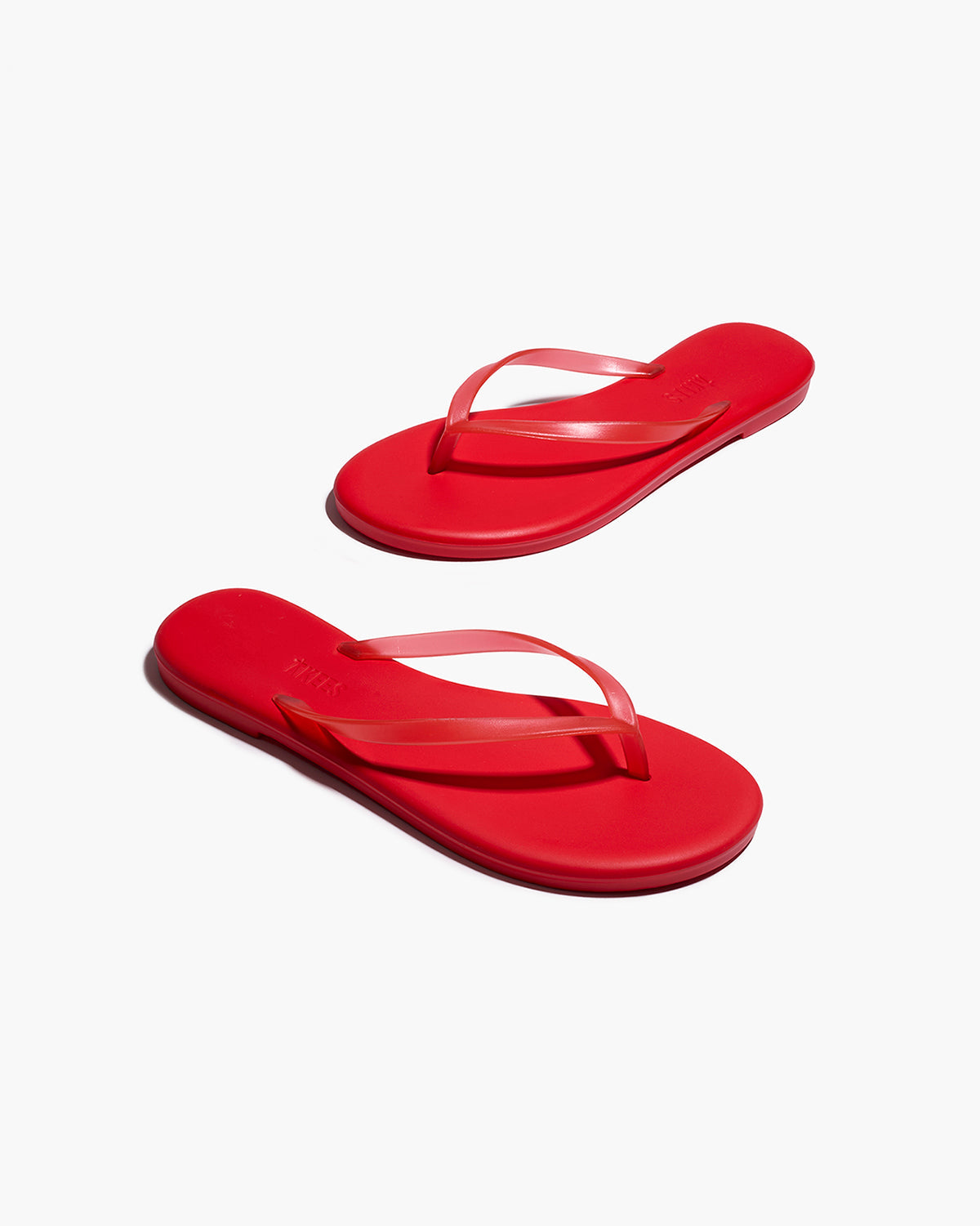 Aqua Sol Red Flip Flops  | TKEES Discount