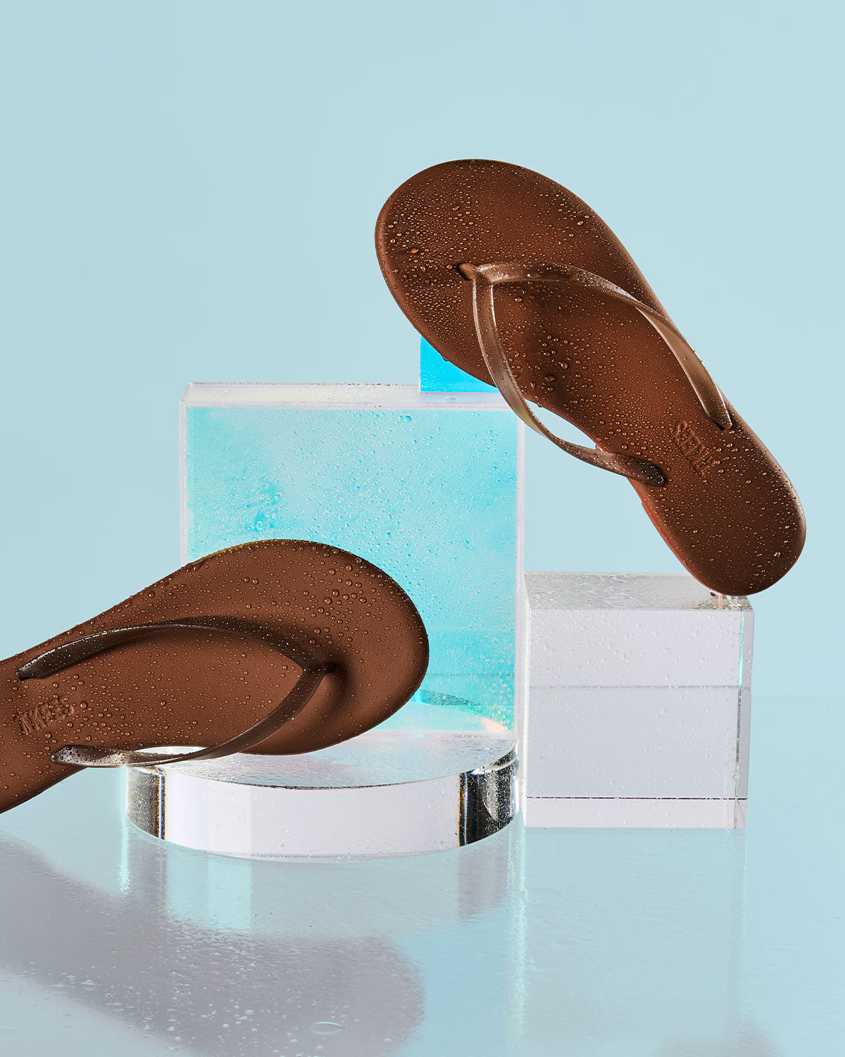 Aqua Brun Flip Flops  | TKEES Everyday