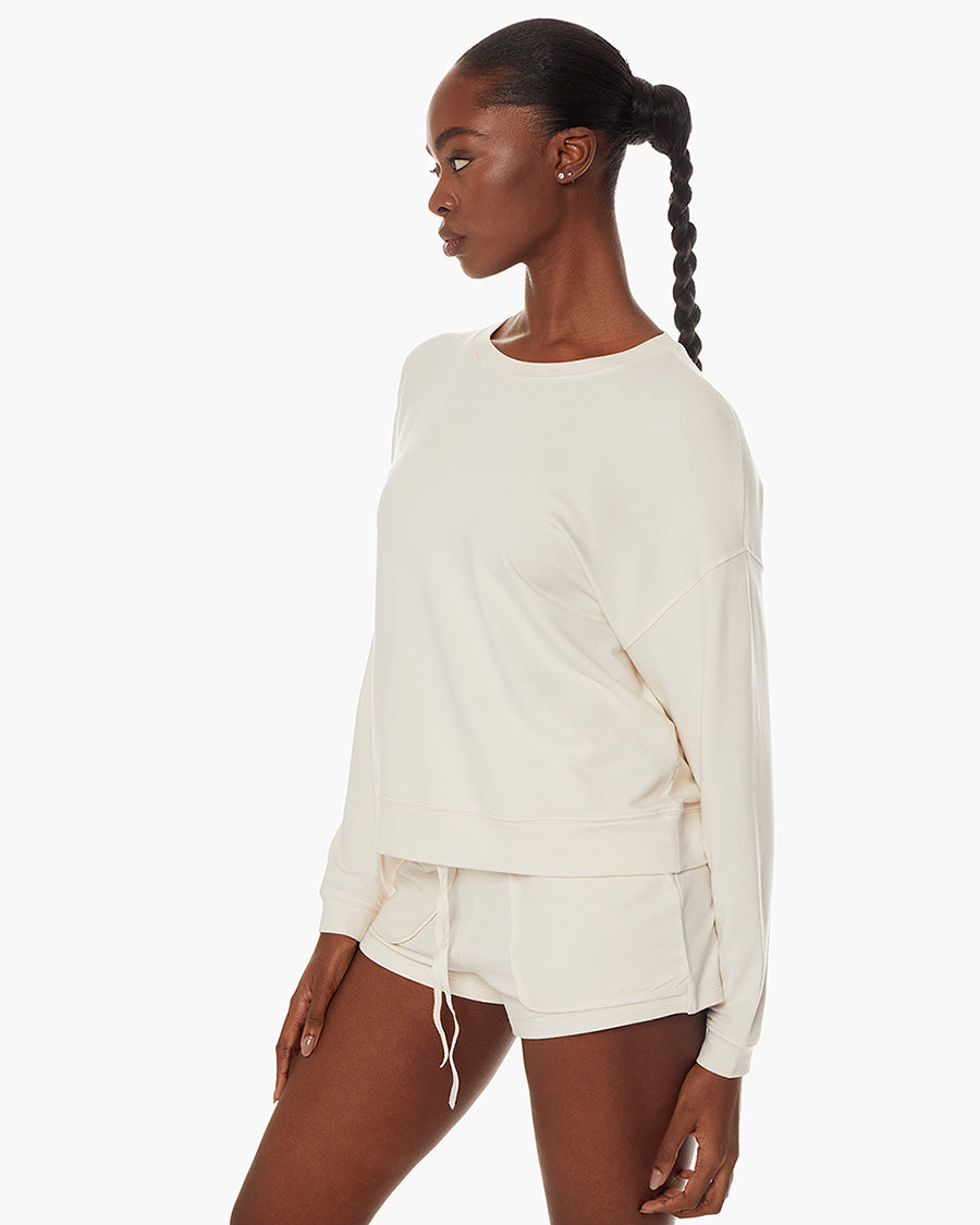 Coucher-de-Soleil-Crew - Cream  | TKEES Premium